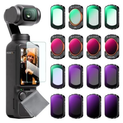 Osmo Pocket 3 için Konsept Filtre seti siyah sis siyah sis UV ışık kirliliği kesici CPL ND32 PL ND16 PL ND8 PL ND64 PL ND8 ND16 ND32 ND64 ND128 ND256
