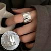 Meier Matte Frosted Wide Band Ring - Women's Fashionable and Versatile Open Ring