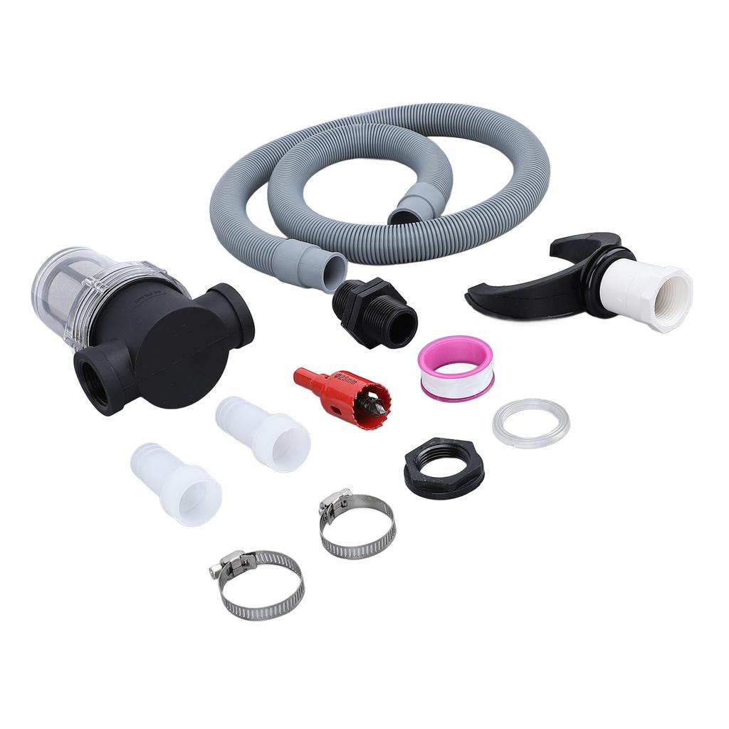 Rain Barrel Connector Kit Roof Rainwater Collector Rain Barrel Diverter With Filter Water Collection Hose Connection