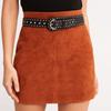 PU Leather Women's Waist Belt Studded Design Dress Jeans Waistband  Jeans Accessory