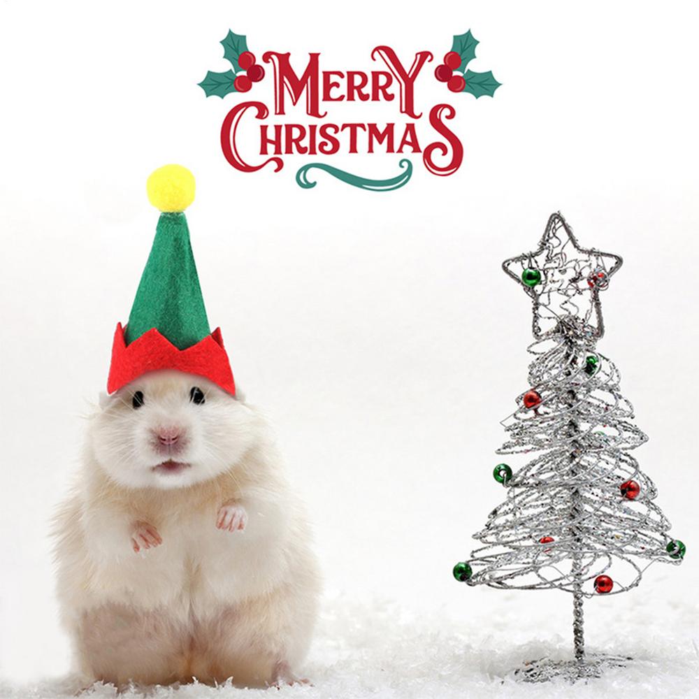 Jul Husdjur Kyckling Hatt Justerbar Jul Kanin Röda Hattar Smådjur Juldräkt För Hamster Chinchilla Igelkott