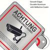 1PC Durable Aluminum Security Surveillance Signs - German "Achtung Video Überwachung" with Camera Icon