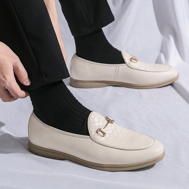 Men's Casual Shoes Men Horsebit Loafers Moccasins Mens Party Wedding Shoe Light Comfortable Driving Flats