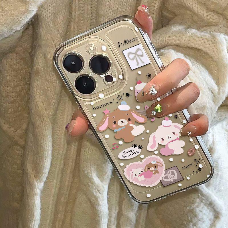 

Dessert Rabbit Cartoon Soft Case for Apple 17 16 Pro Max with Precise Cutouts iPhone 13