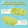 4-Piece set of non-porous design bathroom toys, cute seal and hippo shaped bathtub toy set, floating bathtub toys, bathroom games