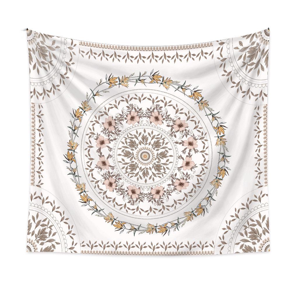 Bohemian Mandala Tapestry Home Living Room Decoration Wall Hanging Tapestry Hippie Flowers Bedroom Dorm Decor Tapestries