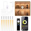 1-6PCS CCT Dimmable LED Bar Lights Set With Smart Bluetooth APP Group Control For Under Cabinet Closet Showcase Shelf