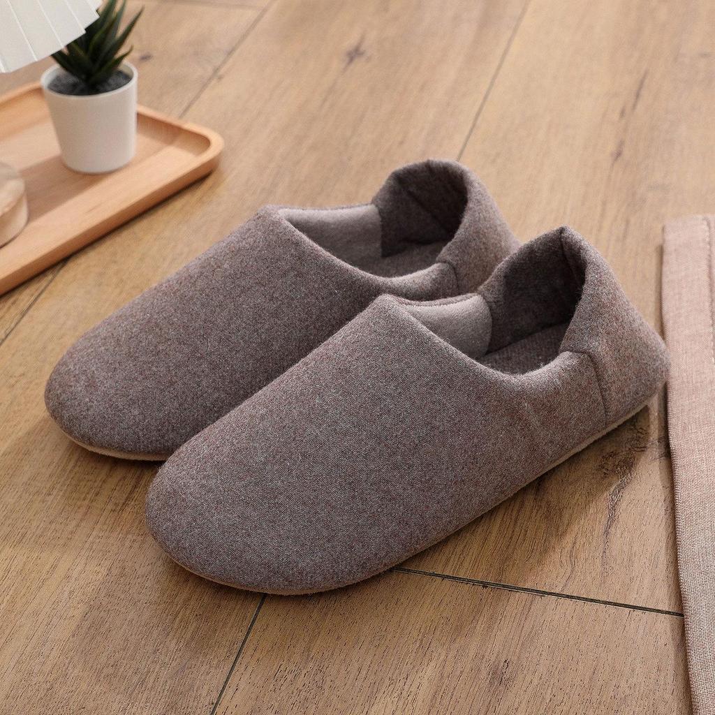 Pantofole da Casa in Camoscio con Suola Morbida Lavabili in Lavatrice - Cotone con Tallone Spesso per Autunno/Inverno