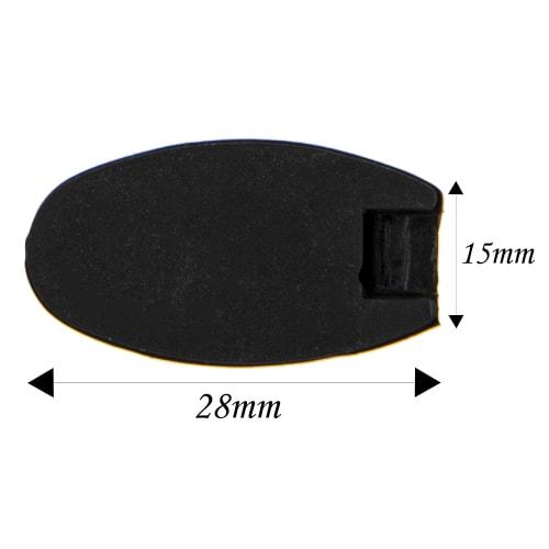 Yootones Saxophone Thumb Finger Rest Palm Key Riser for Treble, Alto, and Tenor Saxophones (Black) - 6 Pieces