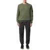 Stone Island Fw24 Logo Arm Pocket Brushed Cotton Crewneck Sweatshirt Unisex sweatshirt Green 811563920-V0059