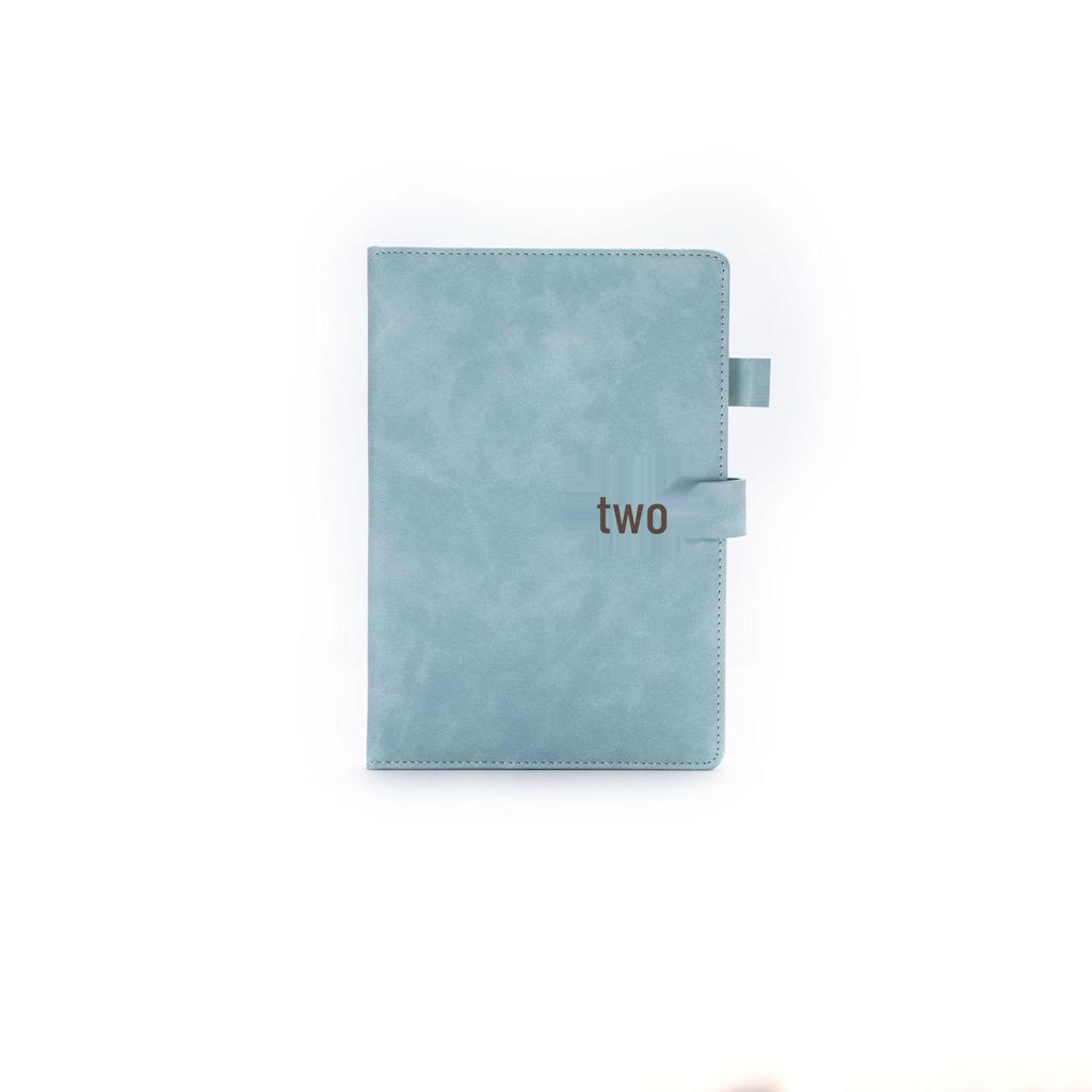 A5 Sheepskin U-Clip High-End Business Notebook with Customizable Logo and Retro PU Style.
