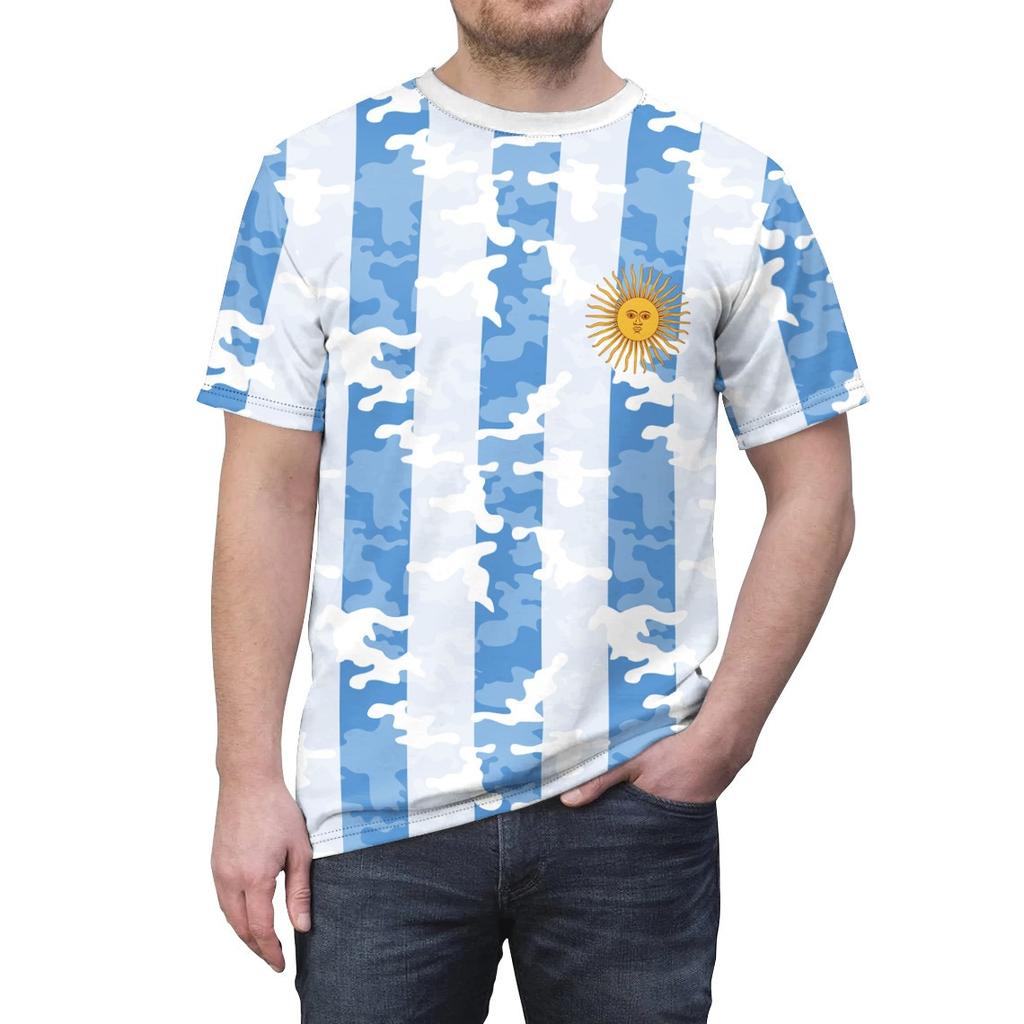 Essential US Flag Print Short Sleeve T-shirt, Casual Fashionable Wear