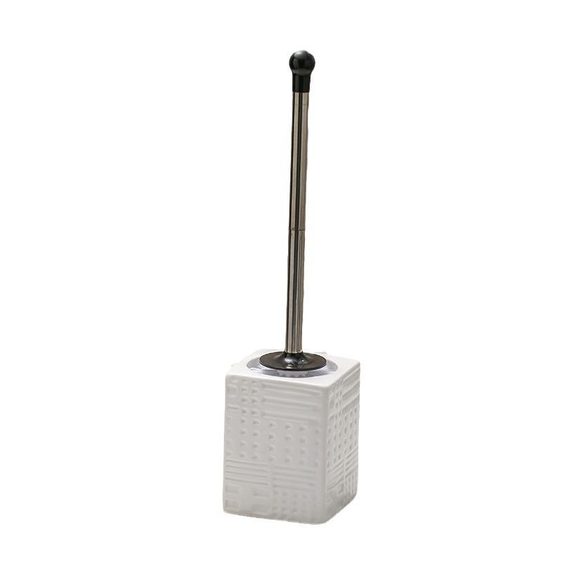 Nordic Ceramic Long Handle Toilet Brush – Elegant Design for Complete Cleaning