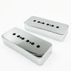 2-piece Set of Plastic Housings for Electric Guitar Pickups 50/52mm Plastic Pickup Covers, Gold- or Silver-plated