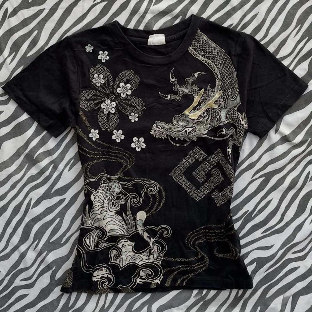 TrendHub Harajuku Dames Shirts Modieuze Casual Geruite Print Chique Emotionele Meisjes High Street Rock Gothic Dagelijkse Topjes met Korte Mouwen
