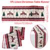 Christmas Linen Table Runner Merry Christmas Decoration For Home 2025 Navidad Noel Kerst Xmas Ornament Happy New Year Gifts 2025