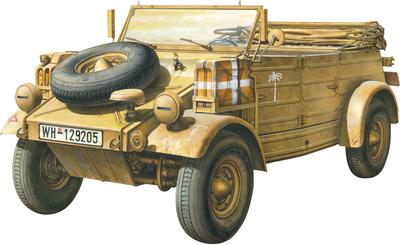 GSI Creos Monmodel 1/35 German Pkw.K1 Kubelwagen Type 82 North African Specification Plastic Model Kit MVS015