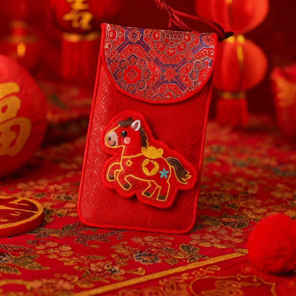 Thickened Lucky Red Pocket Chinese Style Red Packet Good Lucky Money Bag  Marriage Occasion