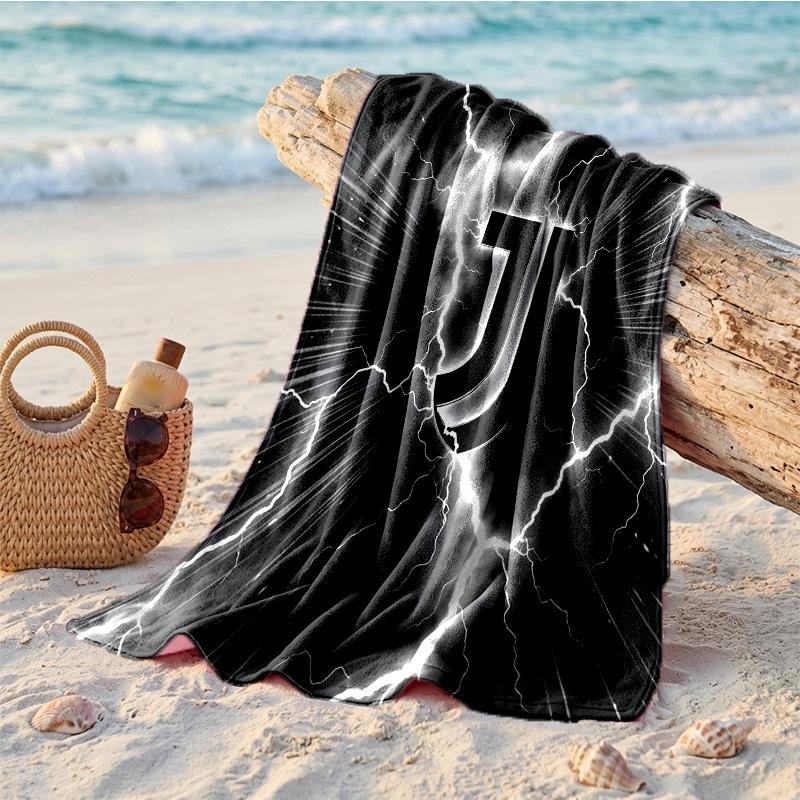 Asciugamano da Spiaggia in Microfibra con Stampa Juventus FC Asciugatura Rapida Assorbente Grande Asciugamano per Spiaggia Nuoto Viaggio