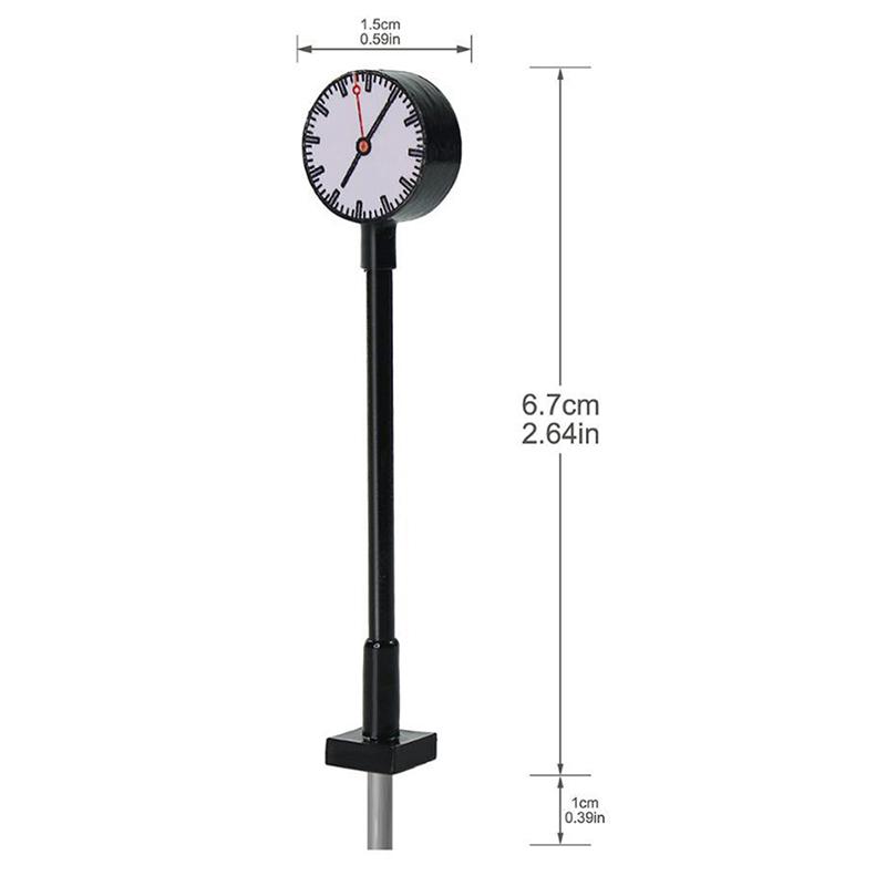 Miniature Led Lighting Model Railway Ho N Scale Lights Lit Platform Clock Lamp
