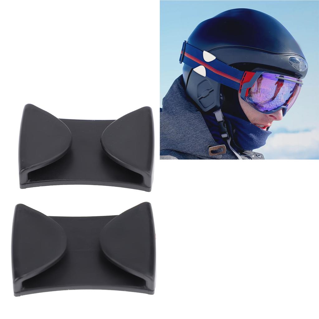 2 stücke Skibrillenclips Skihelmklemme Einfach zu installierender Wintersportbrillenfixierer zum Skifahren