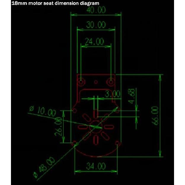 Aluminum Alloy Motor Mount Is Suitable For 12mm 16mm 18mm Carbon Fiber Tube, For UAV, Plant Protection Machine