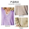 Top a Maglia da Donna Girocollo Pullover Capo Esterno Maglione Autunno e Inverno Maniche Lunghe Colore Unico Pullover Versatile e Sottile