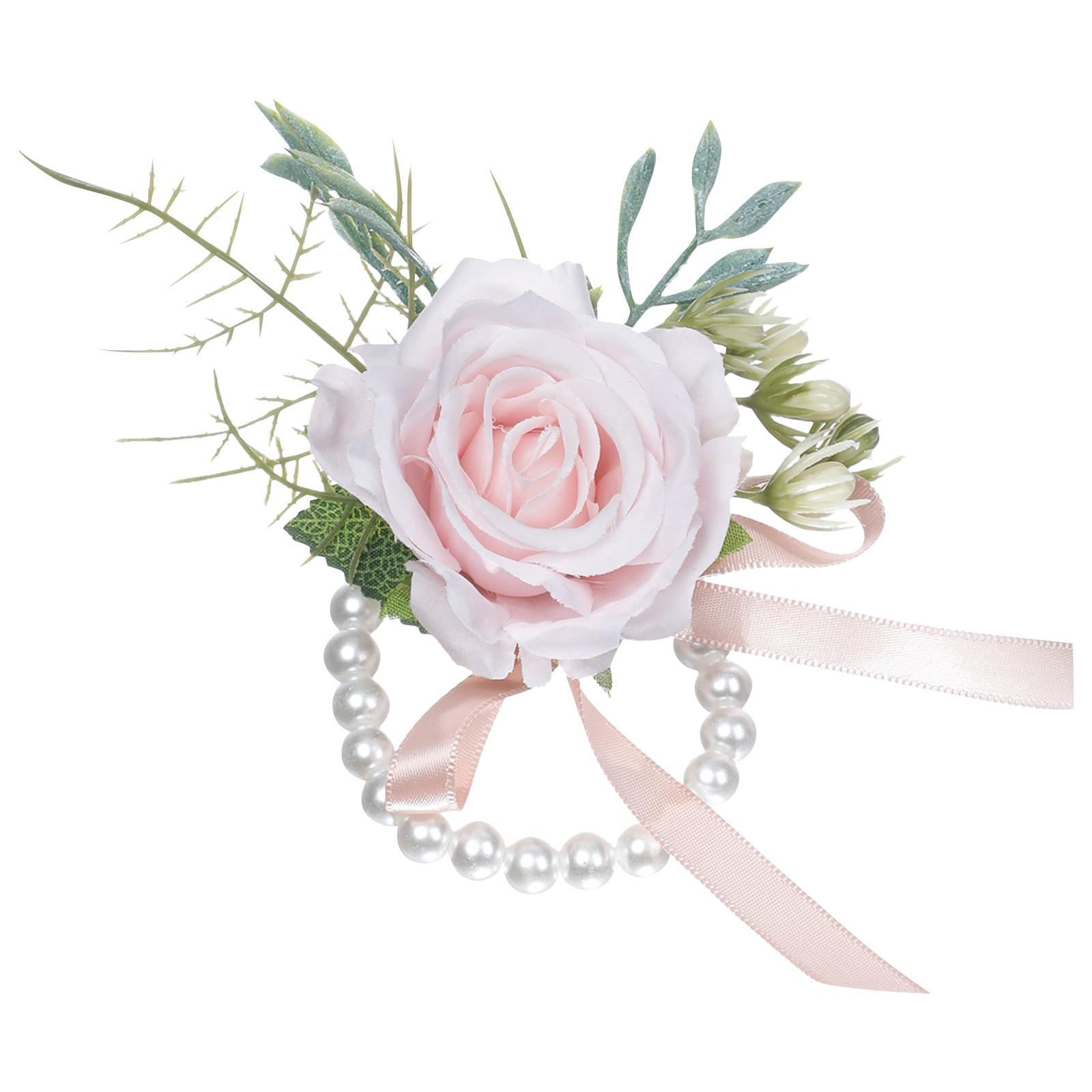 

Корсажний браслет на зап’ясті, корсаж і корсаж на випускний. Корсажний браслет із троянди для випускної вечірки з річницею весілля One Size