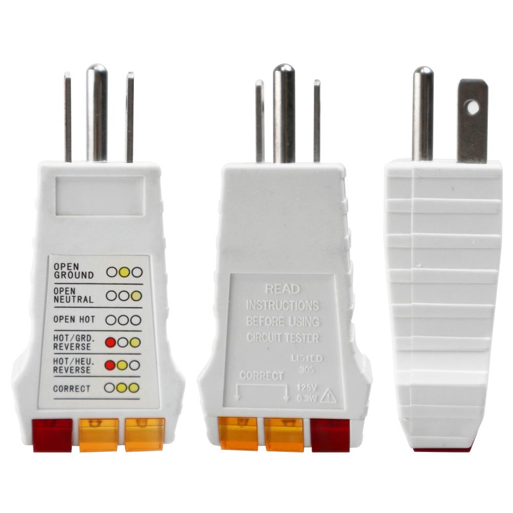 Socket Tester Voltage Tester For Standard GFCI/Standard 3-Wire North American AC Power Sockets Circuit Breaker Tracker PlugSafe