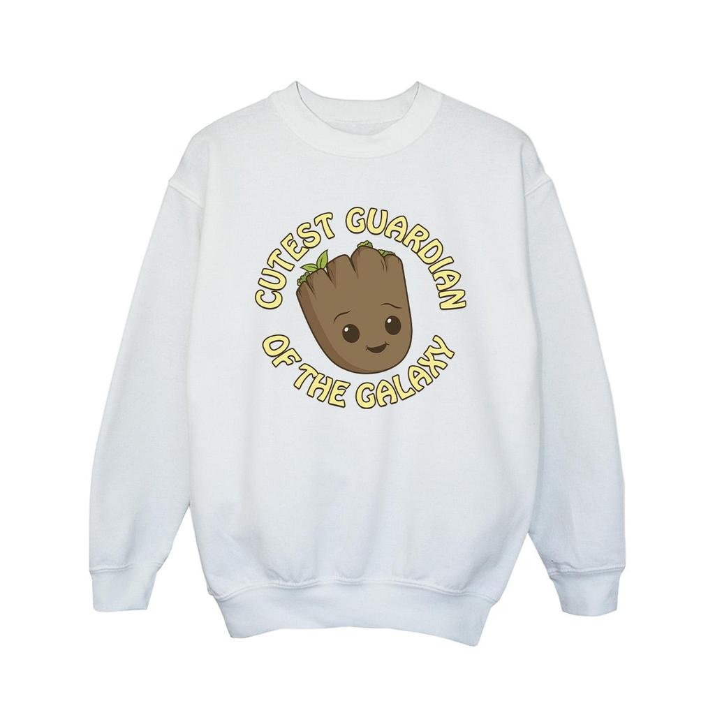 Marvel Mädchen-Sweatshirt „I Am Groot Cutest Guardian“.