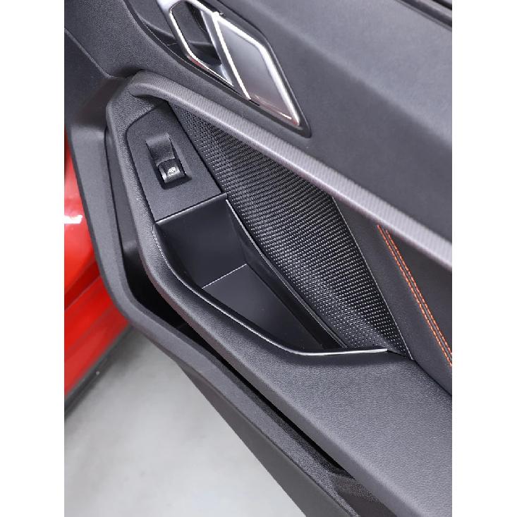 For BMW 1 2 Series F40 F44 2020+ ABS Car Front and Rear Door Inner Handle Armrest Storage Box Mobile Phone Tray Car Accessories
