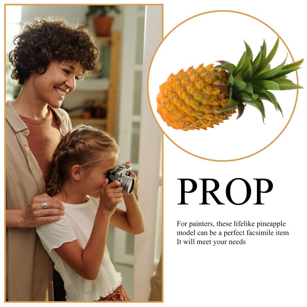 Artificial Fruit Pineapple Simulation Realistic Fake Pineapple Decor Restaurant Shop Display Photography Prop Photography Props