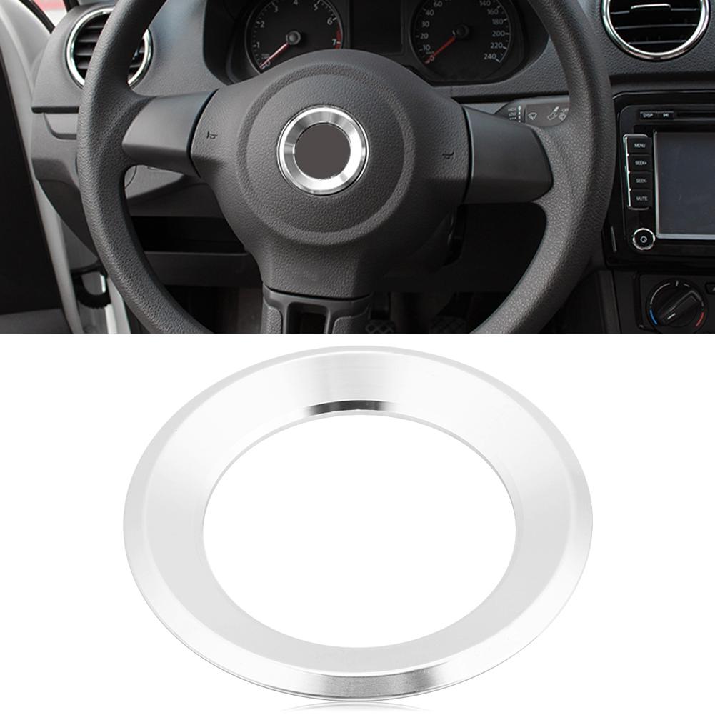 Osłona Pierścienia Kierownicy Samochodowej dla Octavia A7 A5 Rapid Fabia Superb 2012?2016 Srebrny
