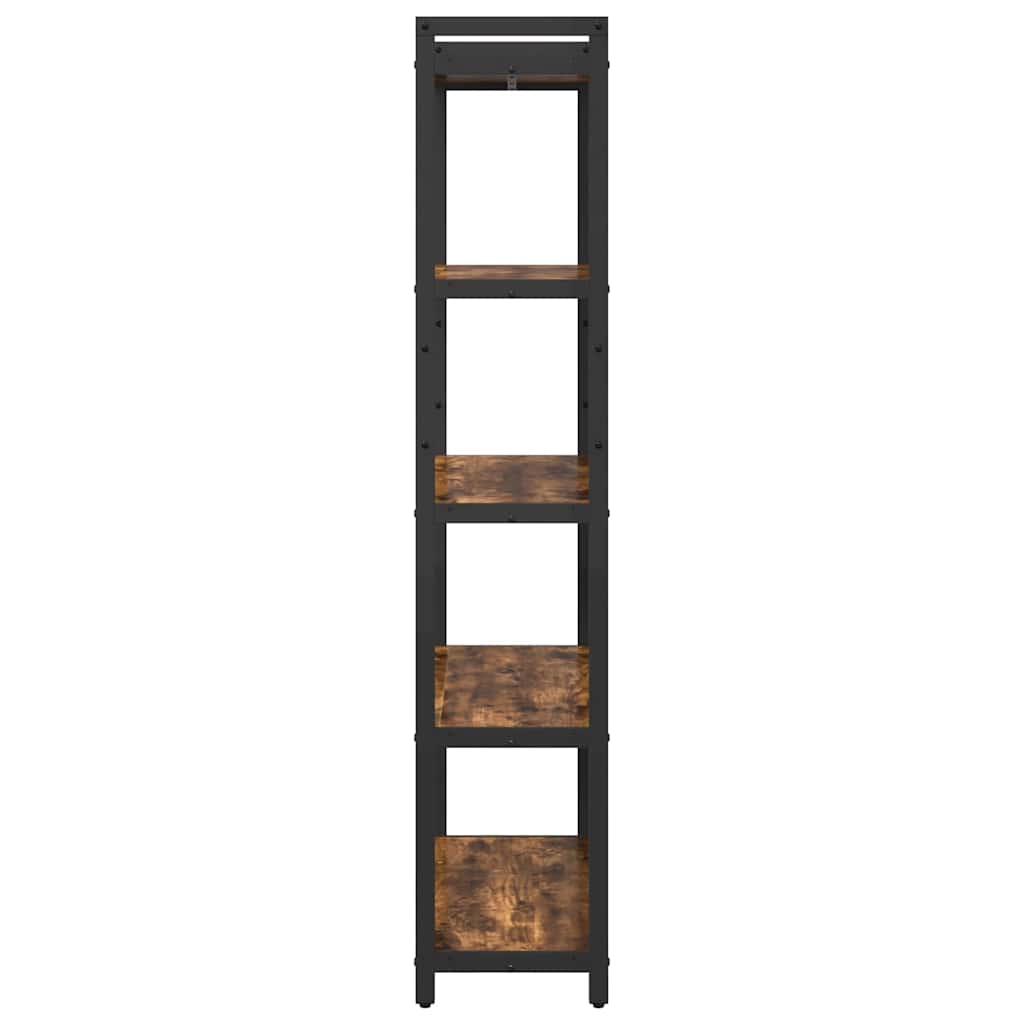 Bookshelf Smoked Oak 80 X 30 X 155 Cm Engineered Wood