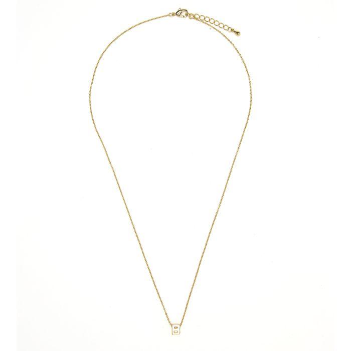 Collier Luxenter finition or jaune 18 carats - Alphabet B