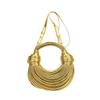 Metal Noodle Armpit Bag 2025 New European and American Fashion Glossy Hand Carry Women's Shoulder Crossbody Dumpling Bag