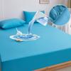 100% Waterproof Mattress Cover with Deep Pocket Solid Color Anti-mite Fitted Bed Sheet Mattress Protector Bed Cover King Queen