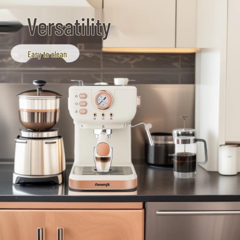 Ретро напівавтоматична кавомашина високого тиску 20 Бар з спінювачем молока