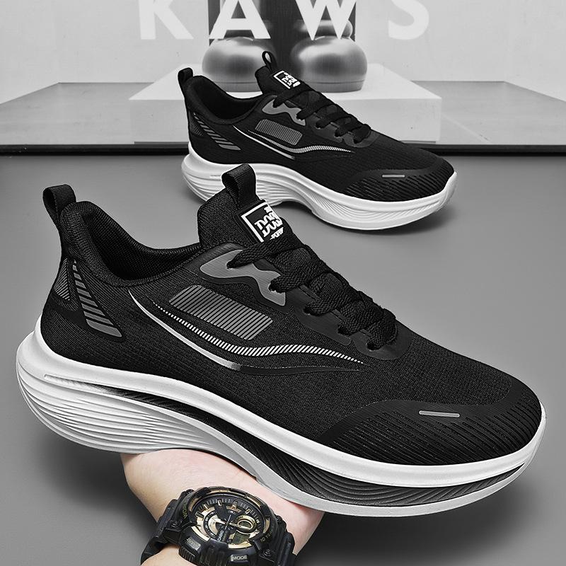 Summer Men Breathable Marathon Running Shoes Lightweight Versatile Man Platform Sneakers Outdoor Sports Walking Footwear Hombre