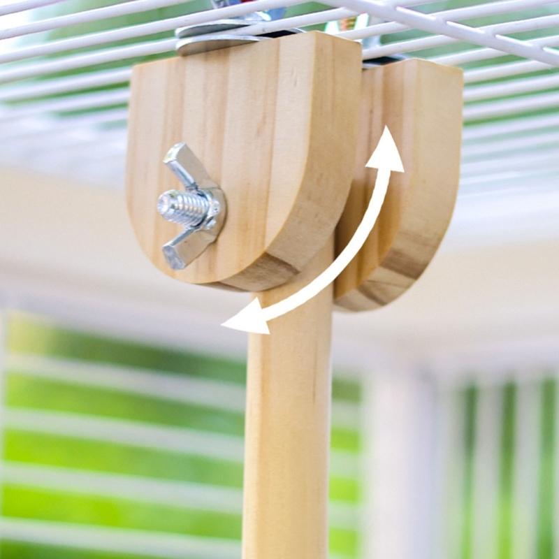 Interactively Parrots Swing Toy Cotton Rope Perches Training Bird Balance Toy For Cage Climbing Exercise Training