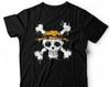 Jolly Roger T-Shirt - Straw Hat Pirates T-Shirt Rubber Skull