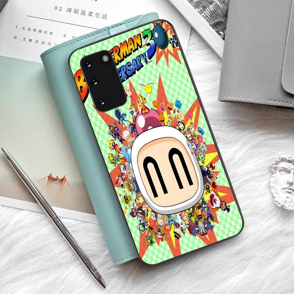Super Bomberman Cartoon Phone Case For Samsung S 24 Fe 25 Ultra Plus 20 Lite 21 30 22 23 24 22 Ultra 5G Fundas