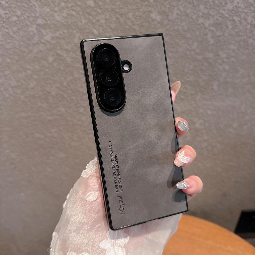 Samsung Z Fold7 Sheepskin Flip Case: Luxurious, Heat-Dissipating, Skin-Friendly, Anti-Fall Protection