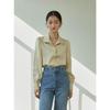 Petite High-Grade Satin Chiffon Short-Sleeve White Shirt for Women - Early Autumn Commuting Interview Top