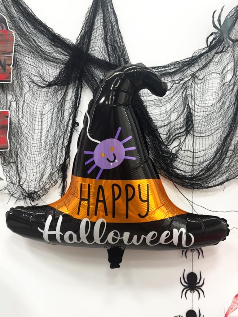 2/4pcs Witch Hat Balloons, Suitable for Halloween Parties, Witch Parties, Trick or Treat, Horror and Weird Atmosphere Supplies