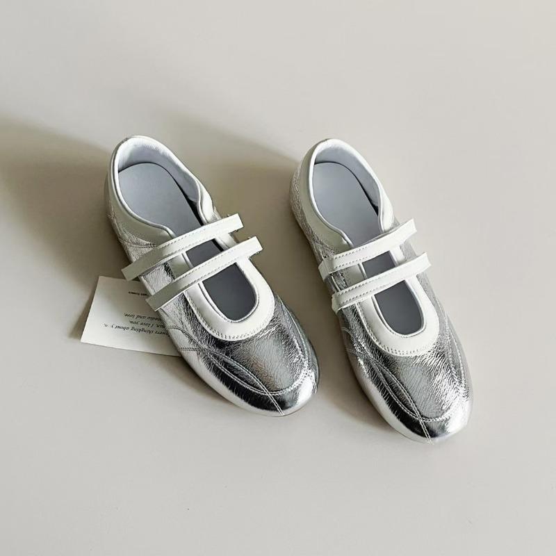Klettverschluss Freizeitsportschuhe für Damen Vielseitige Ballerinas Einzelne Schuhe