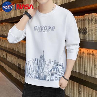 NASA NOAH Herren Urban Print Langarm Rundhals Sweatshirt
