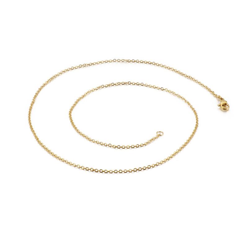 Collier chaîne simple et créatif en forme de O, accessoires unisexes