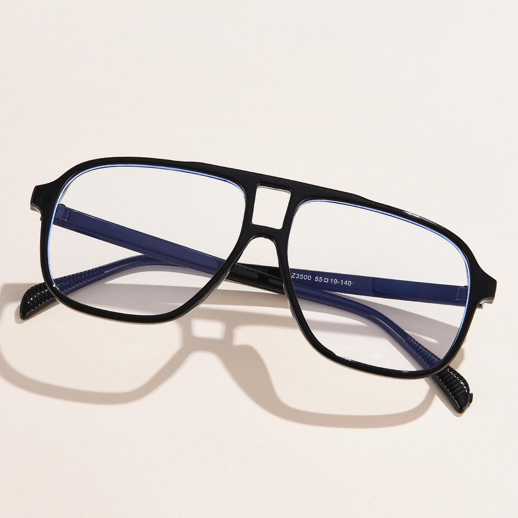 Anti Blue Light Glasses Vintage Frame Men Women Transparent Optical Eyewear Prescription Myopia Sunglasses One Piece