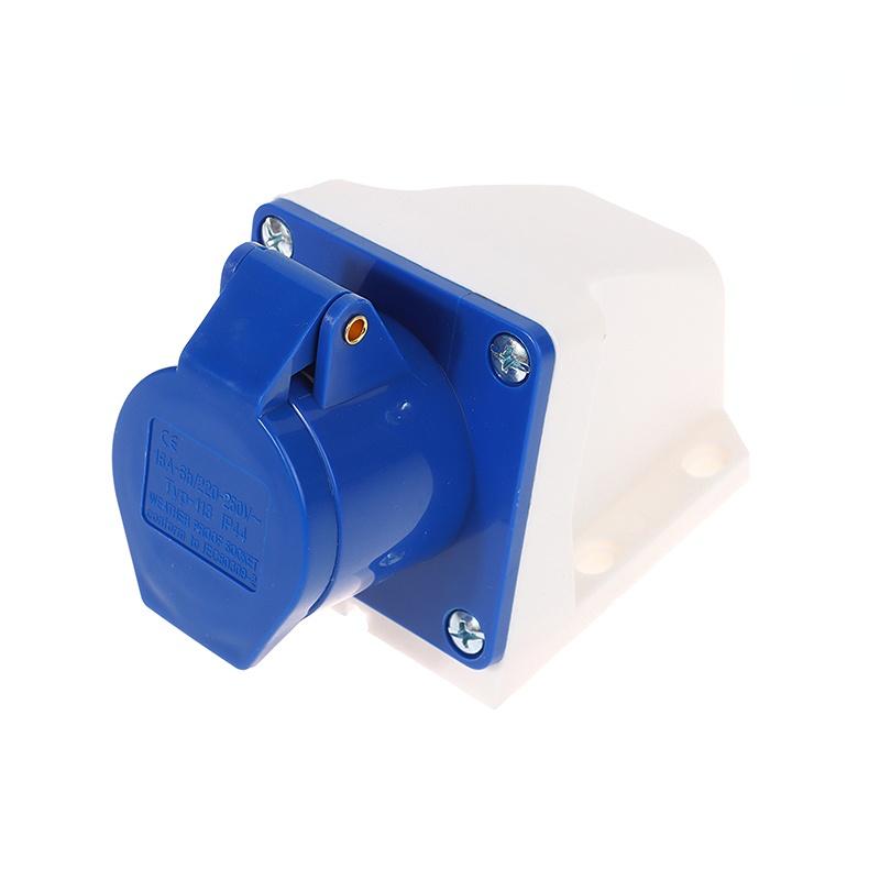 For Caravan Motorhome Trailer Truck 220V 16A 3Pin Industrial Waterproof Plugs/Socket Male/Female Connector IP44 2P